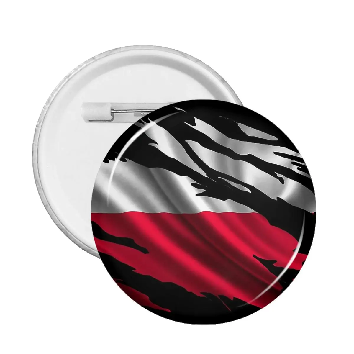 Poland Flag Poland Ripped Flag Pins Creative Brooch Jewelry Decor Metal Pin Badge Girl Child Broche Button Clothes Gift