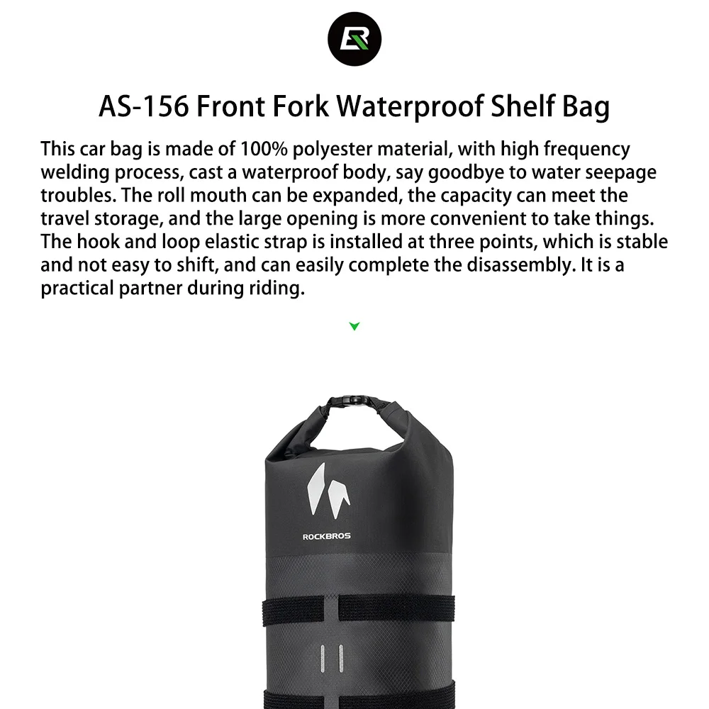 

ROCKBROS Waterproof Bicycle Front Fork Rack Bag 7L Large Capacity Portable Electric Scooter MTB Road Bike Cycling Storage Bags