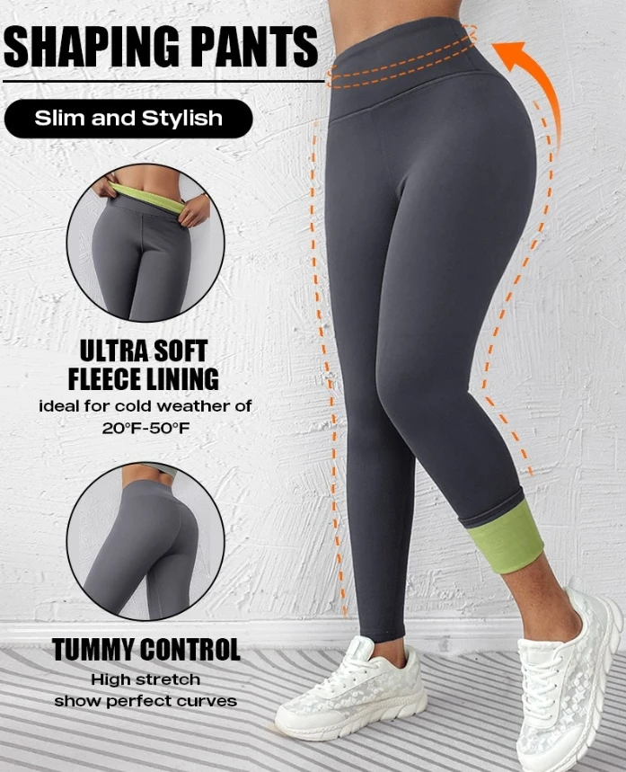 

Leggings Women Velvet Winter Fleece Lined Active Pants Thick Soft Tummy Control Termal Warm High Waist Shaping Pants Comfortable