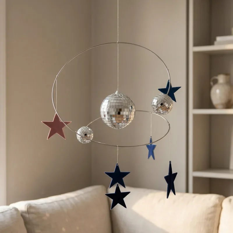 DIY Reflective Star Suncatcher DIY Kit Disco Planet Hanging Ornament For Window Home Party Centerpiece Gift For Teens And Kids