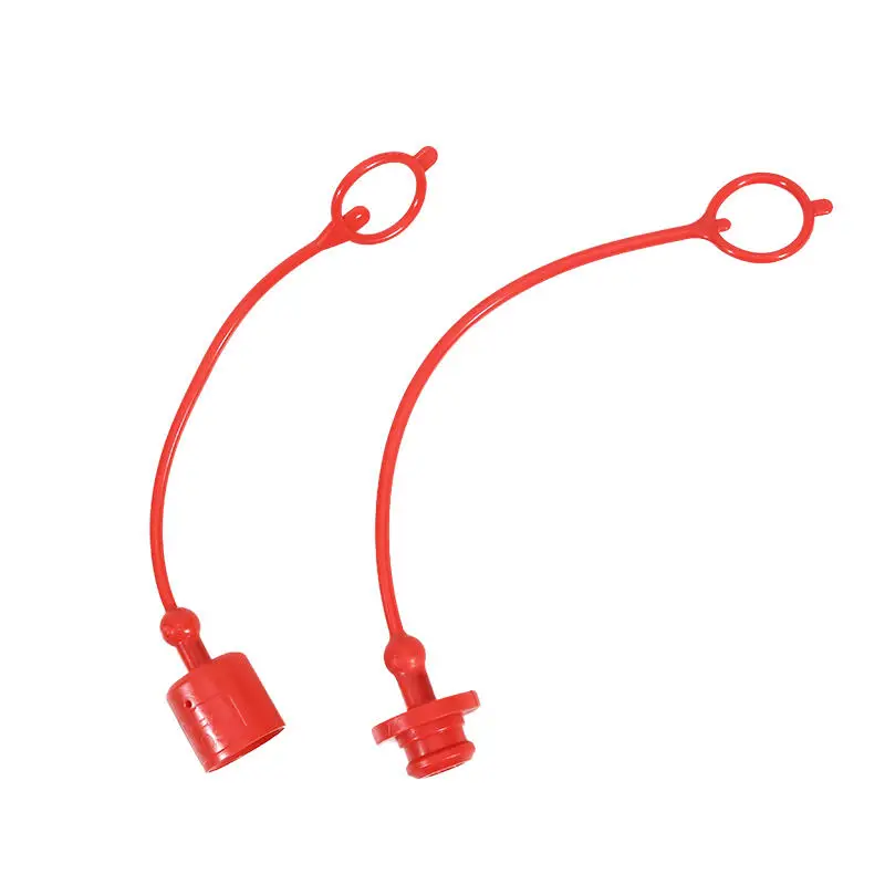 2PCS/set Hydraulic Quick Coupler Male Dust Cap And Female Plug Cover PVC Rubber Hydraulic Quick Connector Male Dust Cover