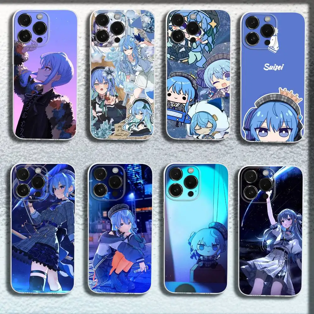 

Singer H-Hoshimachi S-Suisei Phone Case For iPhone 17,16,15,14,13,12,11 Plus,Pro,Max,Plus,E,SE4,Mini Transparent Cover