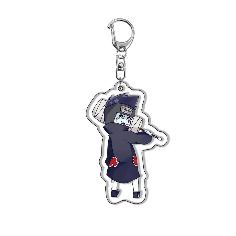 NARUTO Akatsuki Pain Hoshigaki Kisame Kakuzu Sasori Zetsu Hidan Cosplay Acrylic Key Chain Keychain Pendant Accessories Gift