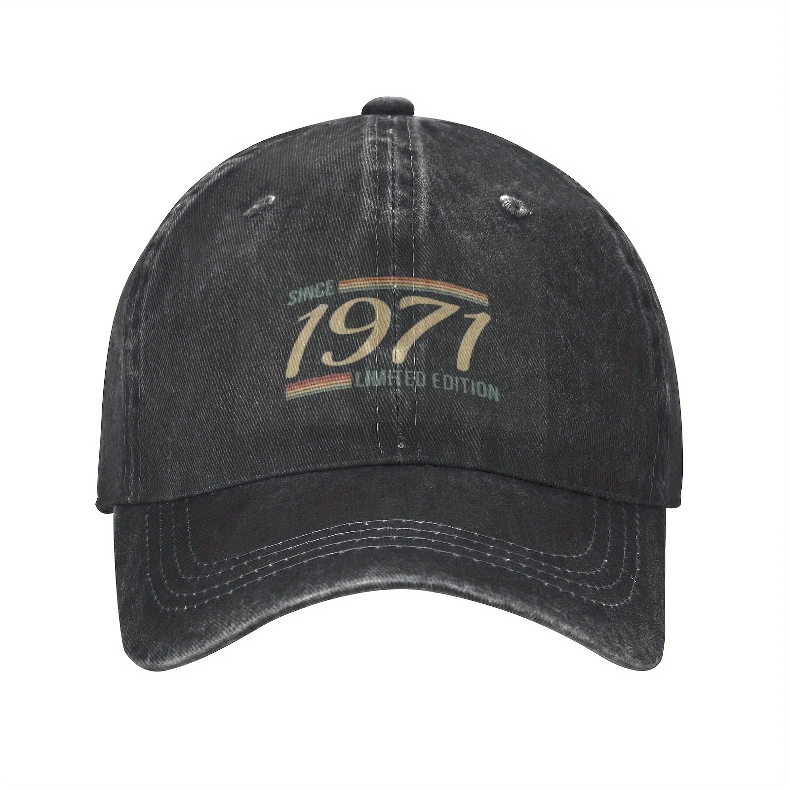 Vintage 1971 Limited Edition Baseball Cap Retro Distressed Dad Hat Casual Sun Protection Adjustable Headwear