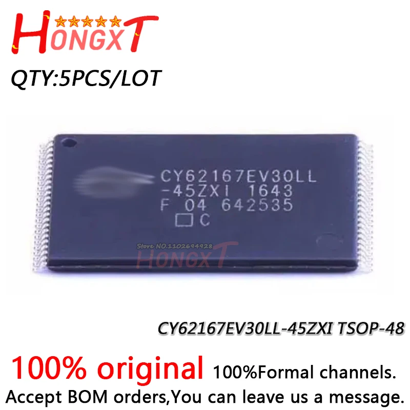 

5 шт. 100% Новинка CY62167EV30LL-45ZXI CY62167EV30LL 45ZXI TSOP-48.Chipset