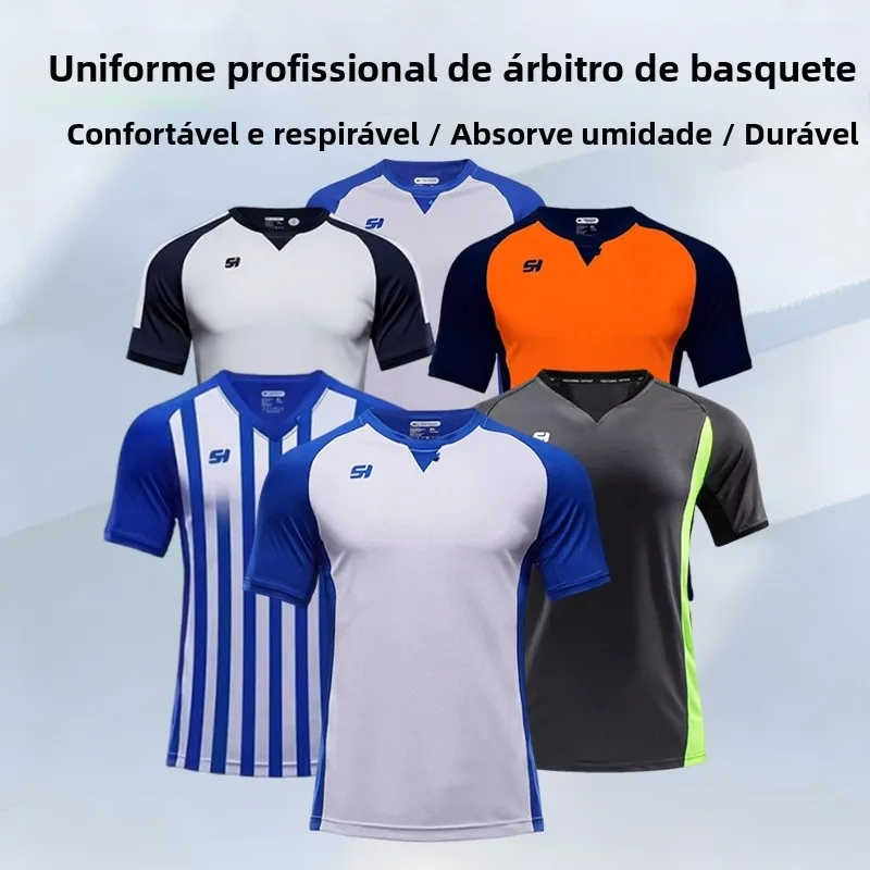 tenue-d'arbitre-de-basketball-professionnelle-unisexe-modele-phare-three-constant-imprimee-en-fibre-de-charbon-de-bambou-respirante