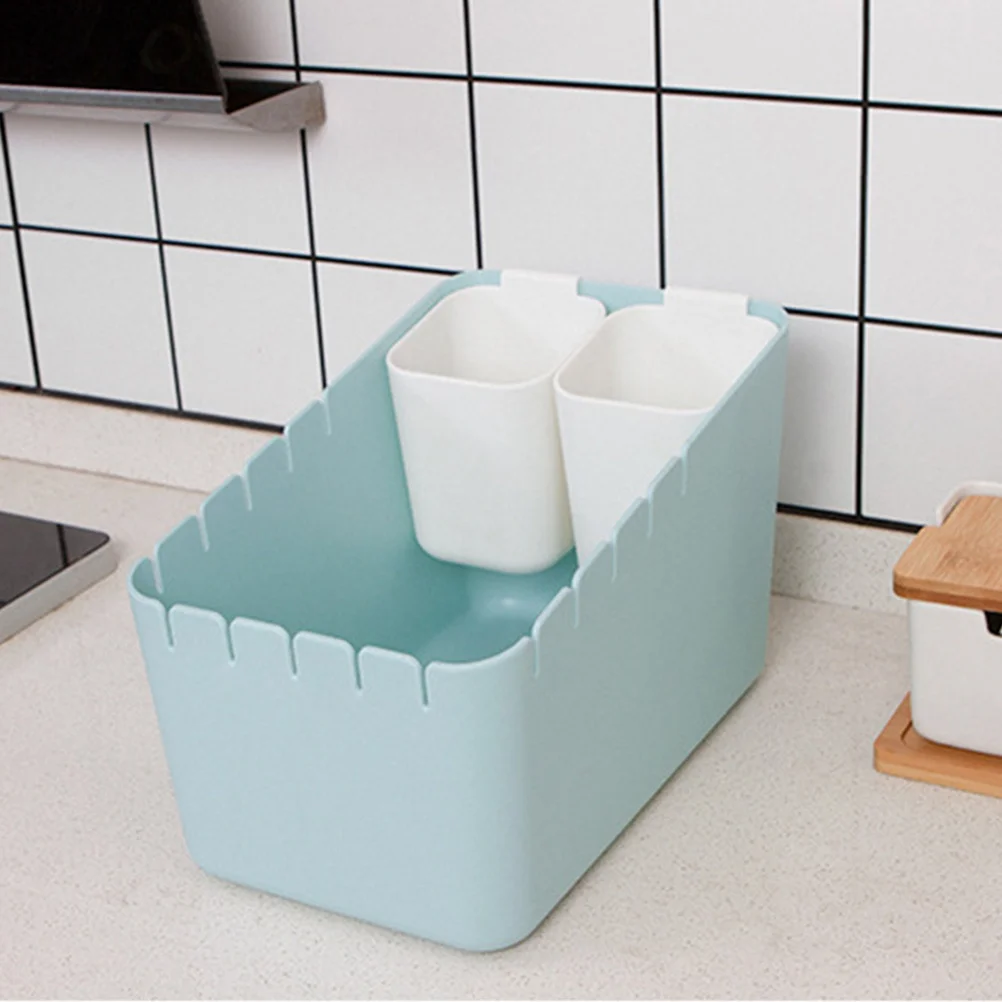 

Dry Wet Separation Trash Can for Desk Small Plastic Mini Wastebasket Tabletop Garbage Bin Kitchen Office Home Dorm Hotel Use