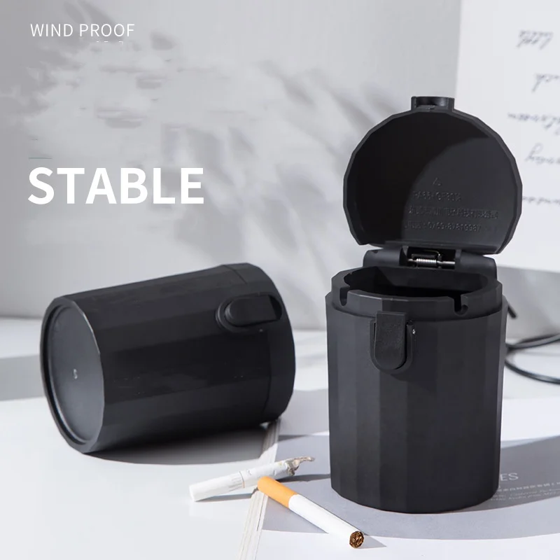 

Набор из 1 предмета, герметичная стильная и устойчивая к падению пепельница, простая всплывающая пепельница, ветрозащитный подарок, персонализированная гостиная