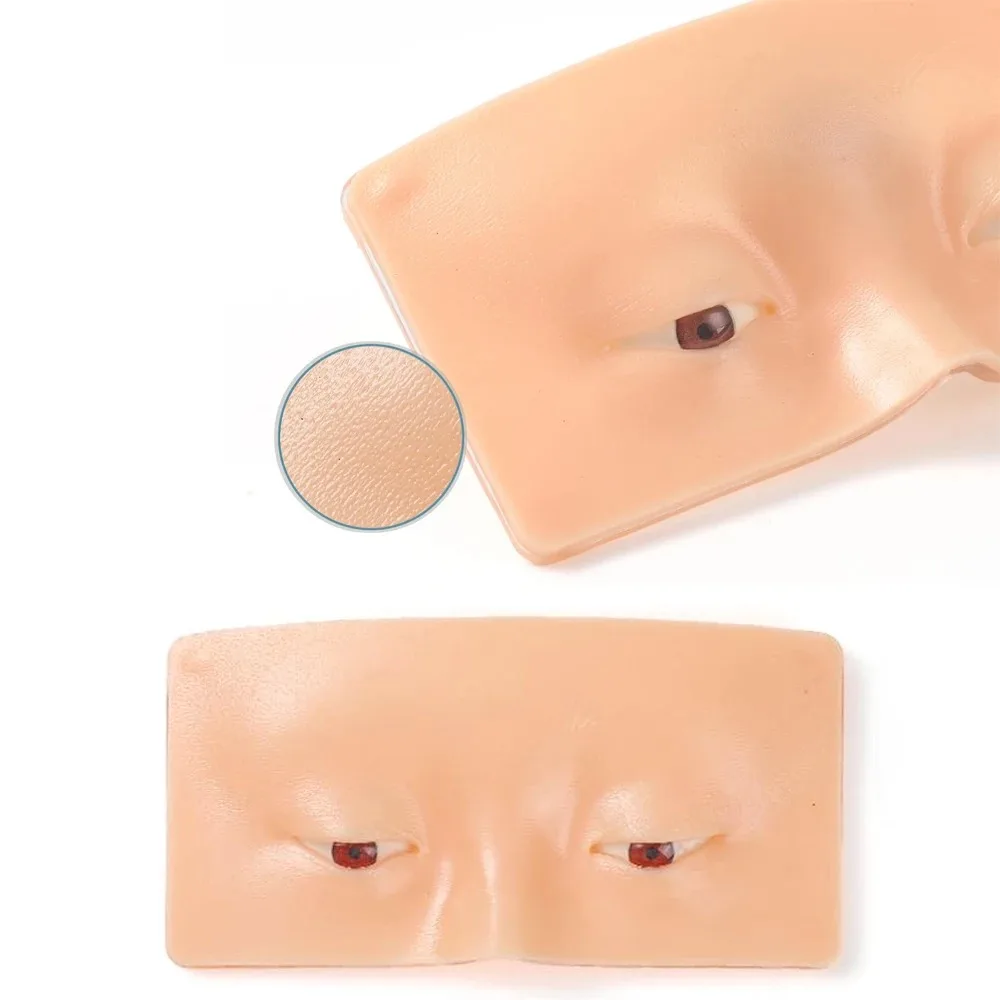 وجه ممارسة مكياج احترافي من السيليكون - رأس عارضة أزياء للتدريب على المكياج الواقعي للمبتدئين والفنانين، مكياج قابل لإعادة الاستخدام أ