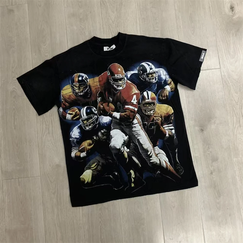 

Черная футболка с короткими рукавами для бейсбольной команды DUAA, мужская и женская футболка высшего качества, топы