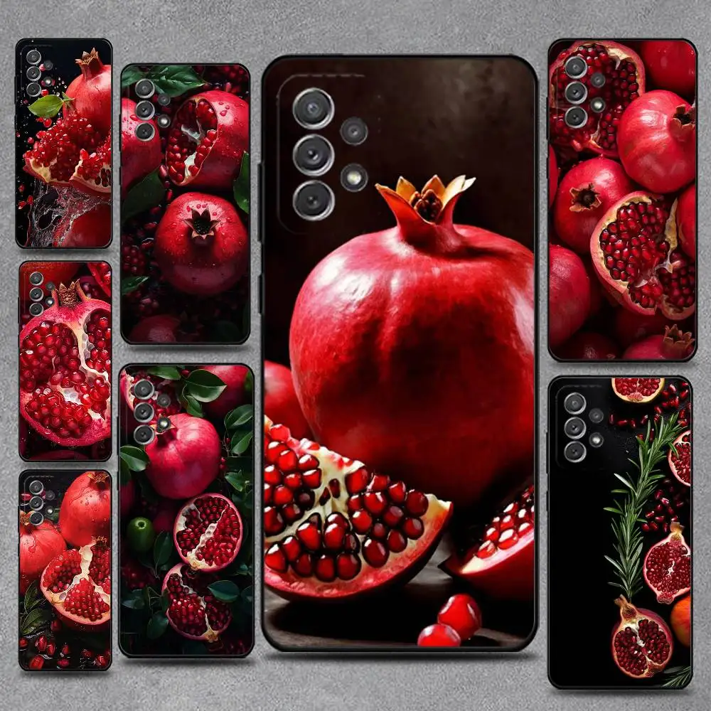 

Pomegranate ART Phone Case For Samsung S25,S24,S21,S22,S23,S30,Ultra,S20,Plus,Fe,Lite,Note,10,9,5G Black Cover
