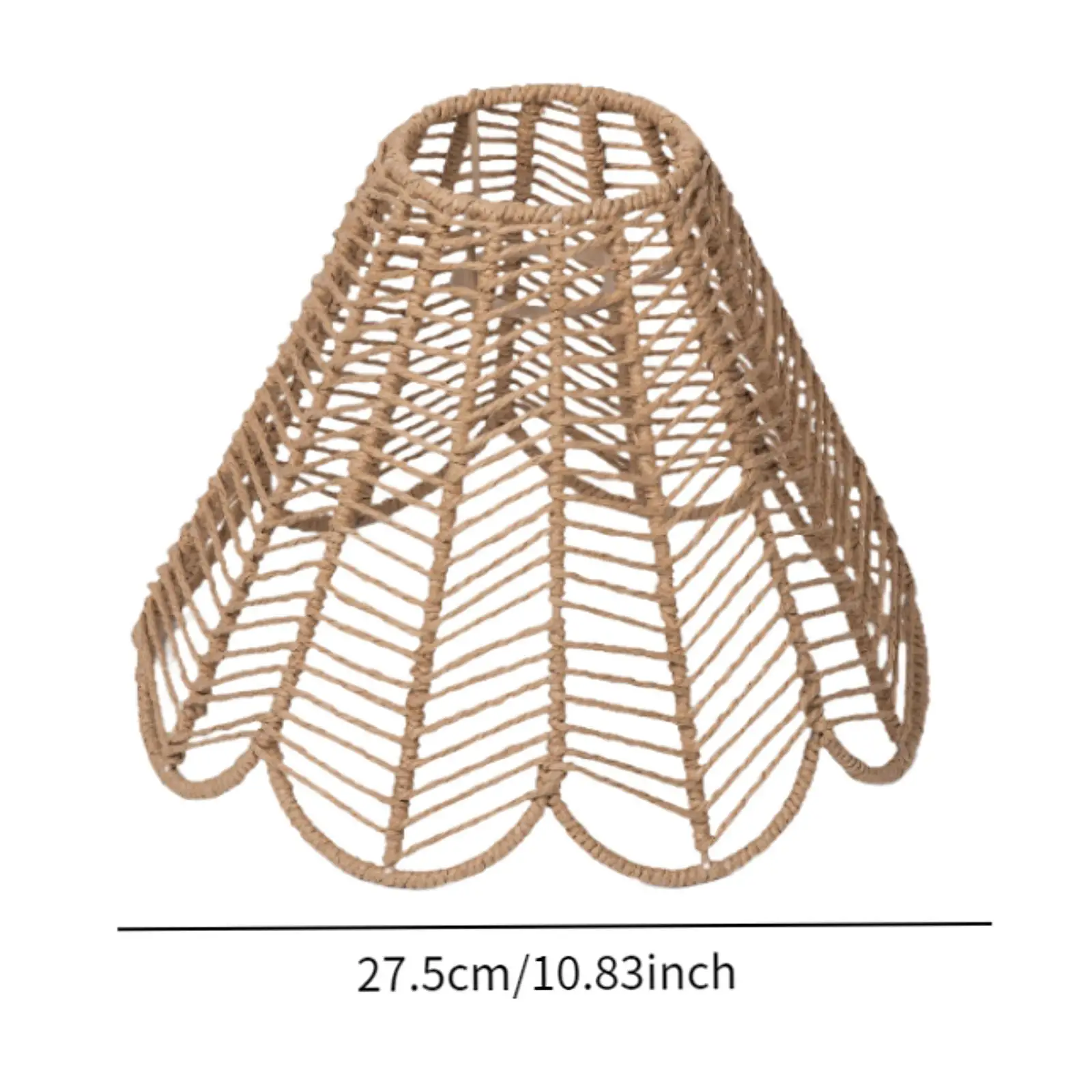 

Replacement Woven Lampshade Bohemian Chandelier Drum Style Lighting Cover for Bedroom Living Room Wall Sconce