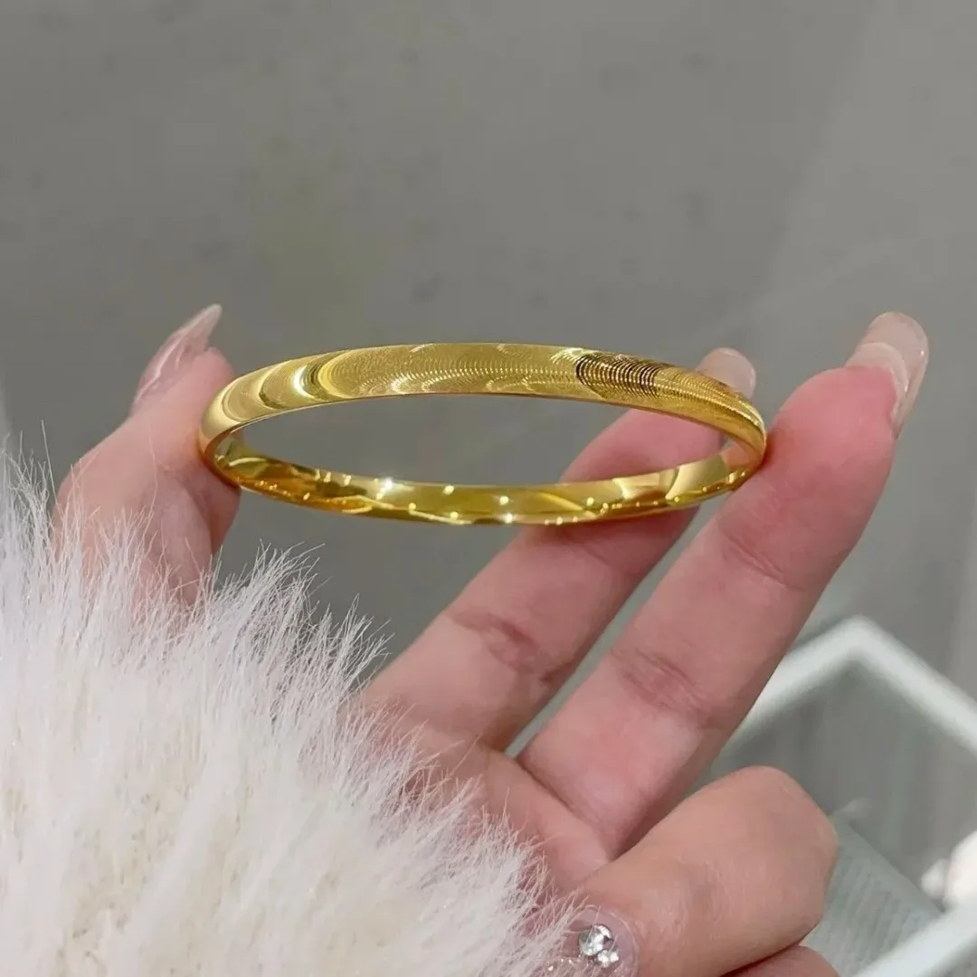 

Luxury 24K 9999 Pure Gold real gold Women's Cat's Eye Bracelet