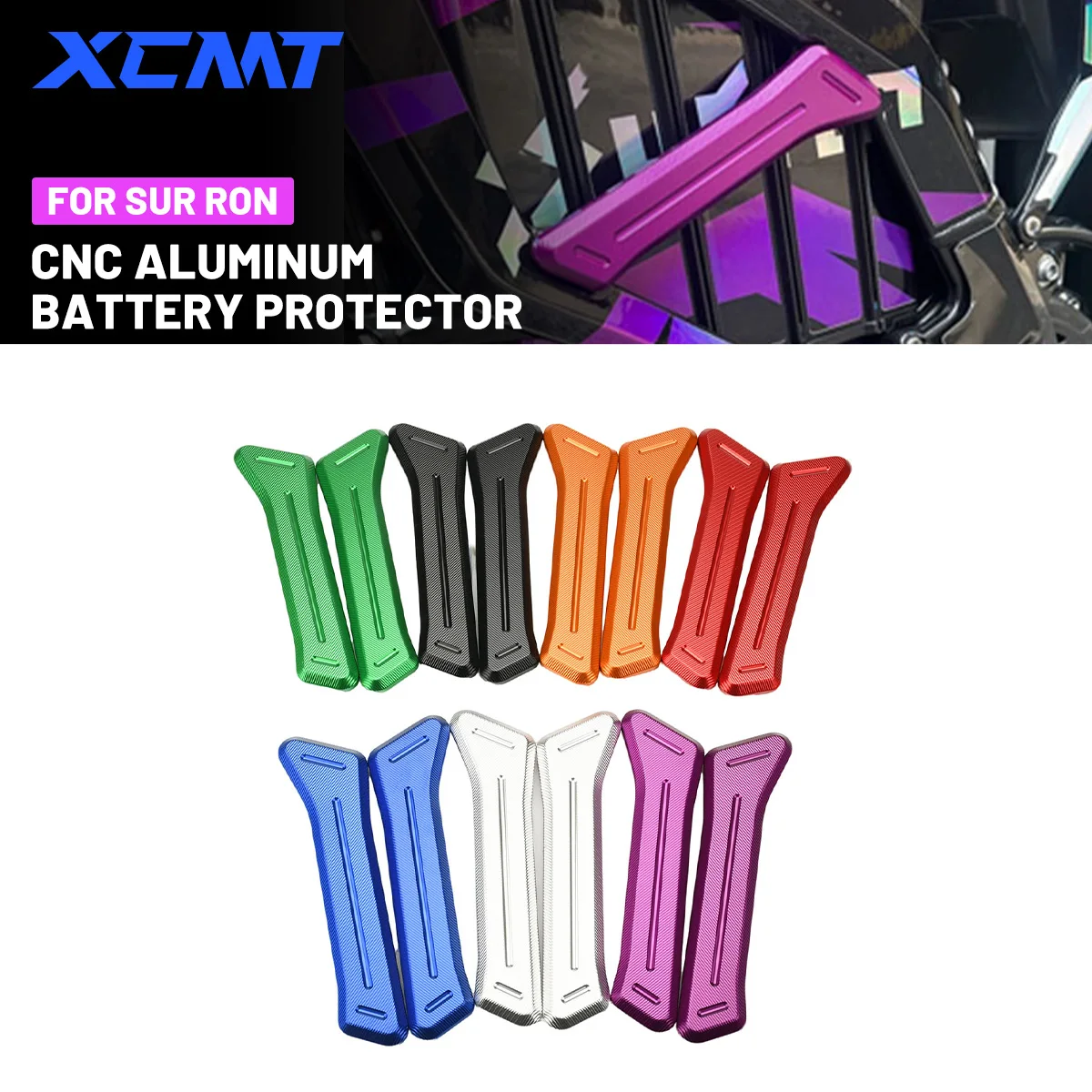 For SUR Ultra Bee Mod Parts Battery Compartment Side Left and Right UB CNC Aluminum Alloy Mod Battery Protector Components