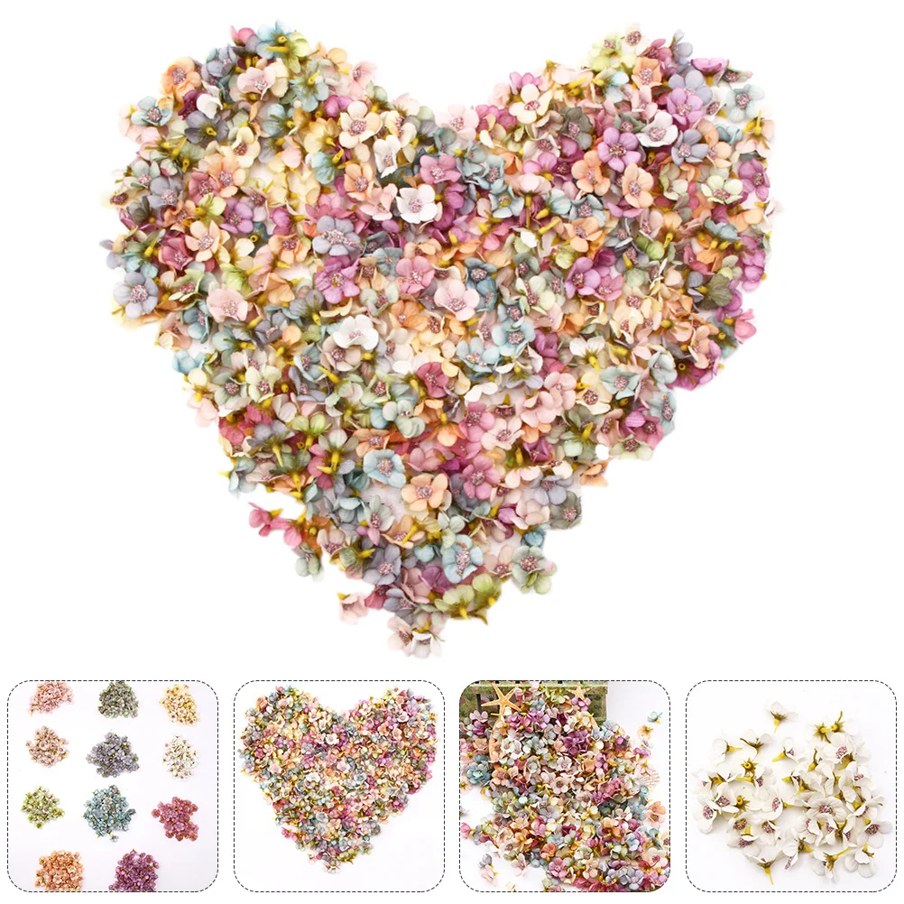 

100Pcs Mini Artificial Daisy Flowers Polyester Plastic DIY Wreath Supplies Hairpin Materials Festival Party Decoration