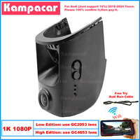 Kampacar AD09-1K 1080P Wifi Car Dvr Camera Dash Cam For Audi A4 A4L A3 A5 A6 Q7 4M Q3 8U TDI S-line 2016-2024 10% Cars Dashcam