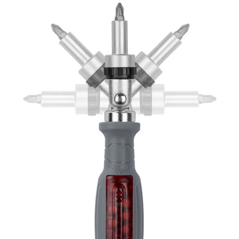 Imagem -04 - Multifuncional Chave de Fenda Magnética Ratcheting Multitool Chave de Fenda Angular Profissional Ferramenta de Reparo 11 em 1