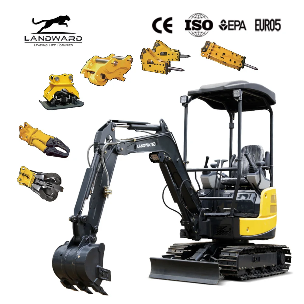 Free Shipping New Crawler Excavator Farm Mini Digger 4 Ton Multifunctional Micro Hook Machine Agricultural Bagger EPA Customized
