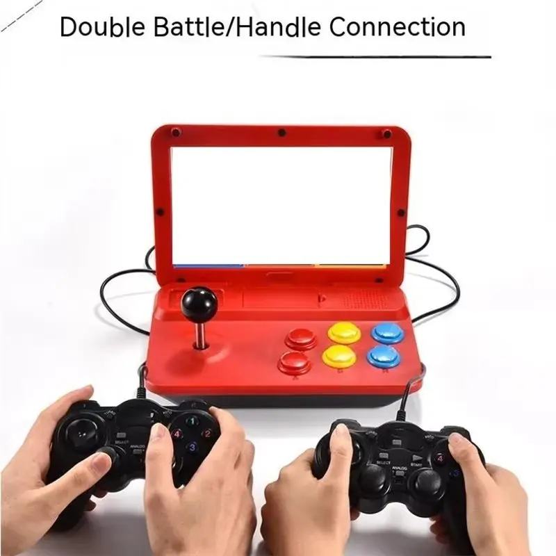 HD Output 10 Inch Large Screen Video Game Console Detachable Joystick Mini Arcade Retro Game Player