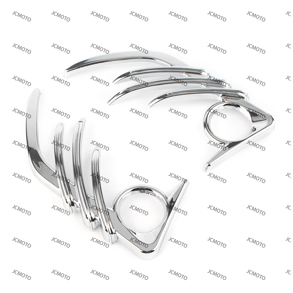 

Goldwing GL1800 F6B для Honda Gold Wing GL 1800 2006-2016 2017, хромированная передняя рамка динамика из АБС-пластика для мотоцикла, декоративная крышка