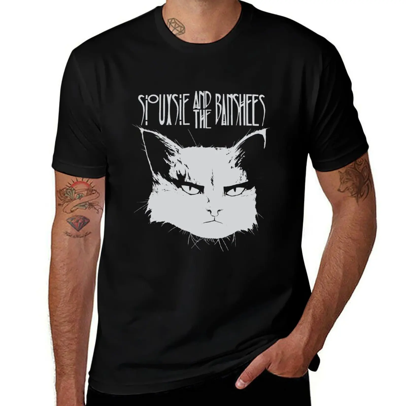 Siouxsie and the Banshees Cat Lovers T-Shirt valentines boutique clothes plus size tops Louboutins summer 2025 clothes for men