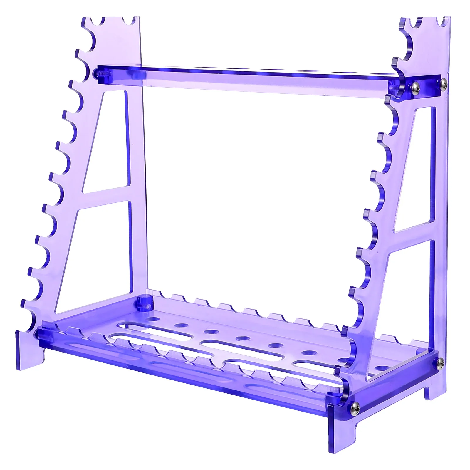 

Purple Removable Pipette Stand Multi Sizes T- Rack Portable Holder Experiment Dosing Tool Plastic Syrup Tube Storage