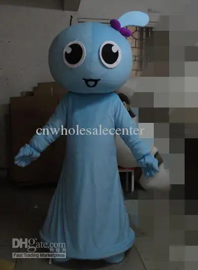 

Новый костюм талисмана для взрослых, горячая распродажа из пенопласта, милый синий костюм девушки с героями мультфильмов, плюшевое рождественское нарядное платье, костюм талисмана на Хэллоуин