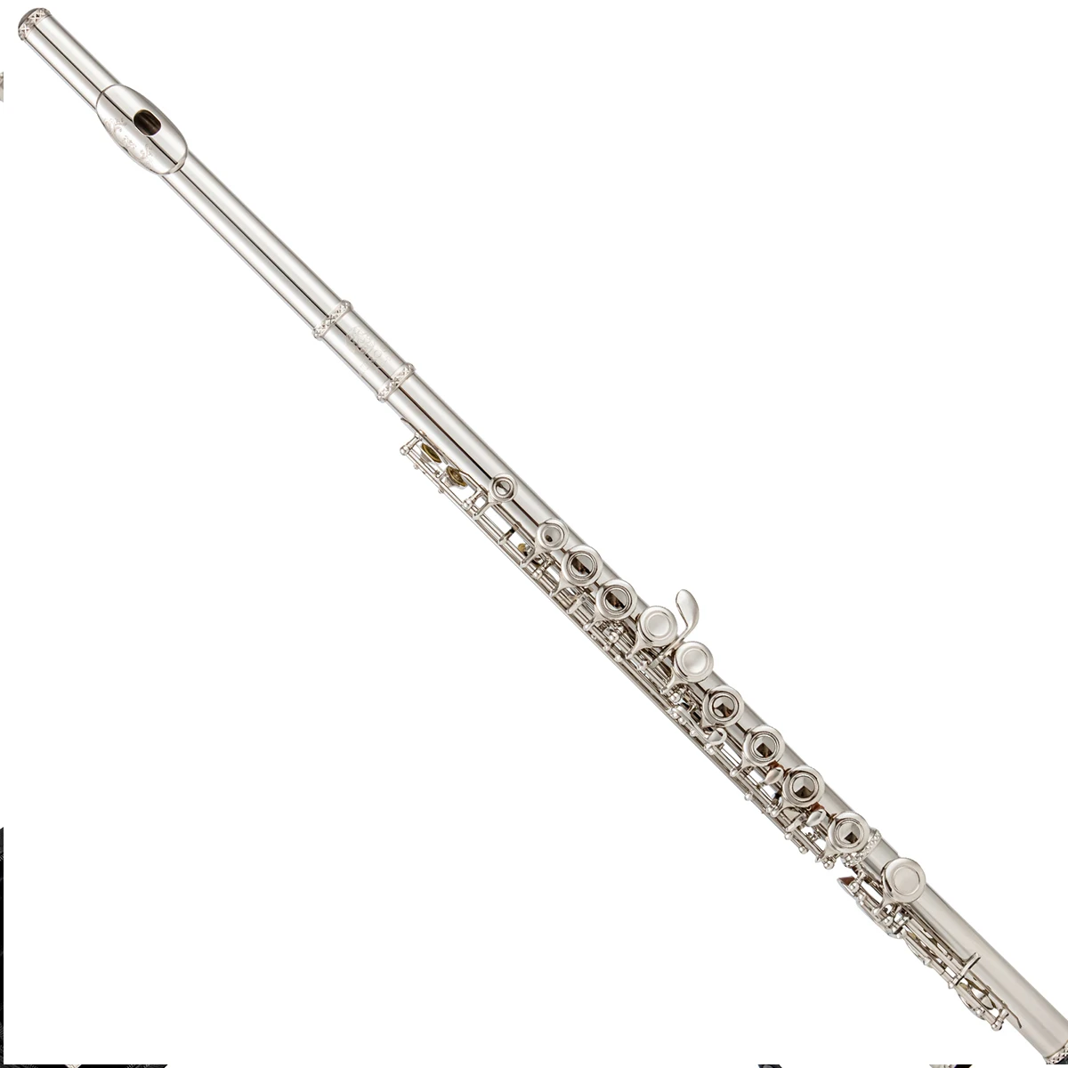 

AUROUS MNC-D6 16 Closed Cell C Flute Carved flute head with Case, Tuning Rod and Cloth, Glove Nickel Siver