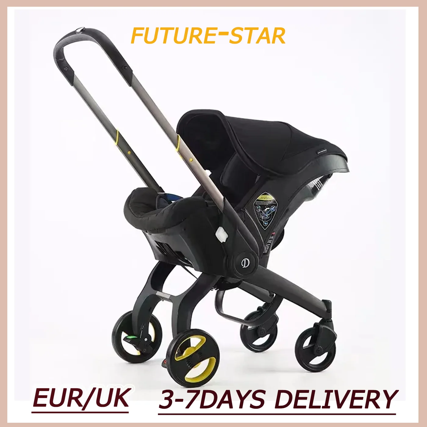 Baby Stroller  Lightweight Stroller Baby Carriage Baby pram 4 in 1 Safety Car Travel System High Quality Senior Baby Stroller