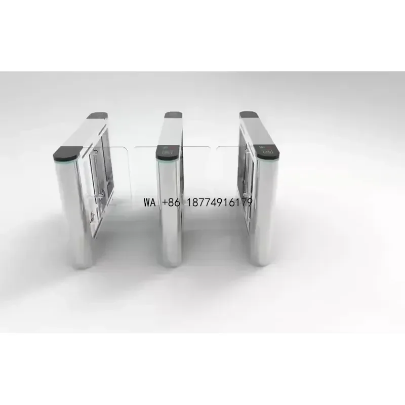 wmwmnu Pedestrian Security Access Control System Swing Barrier Turnstile Speed Gate With RFID Controller