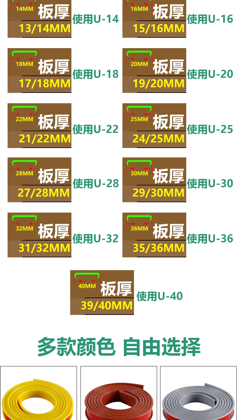 伸縮性のある粘着性のあるエッジを備えた保護ビニールストリップ,家具や食器棚に最適,2m,5m