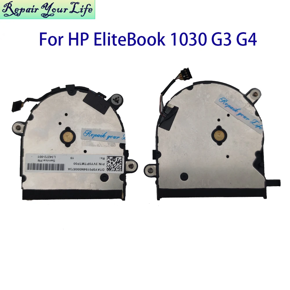 Laptop CPU GPU Fan Cooler For HP EliteBook X360 1030 G3 G4 HSN-Q10C Notebook Cooling Fans ND55C02-17G03 17G04 L34272 L31859-001