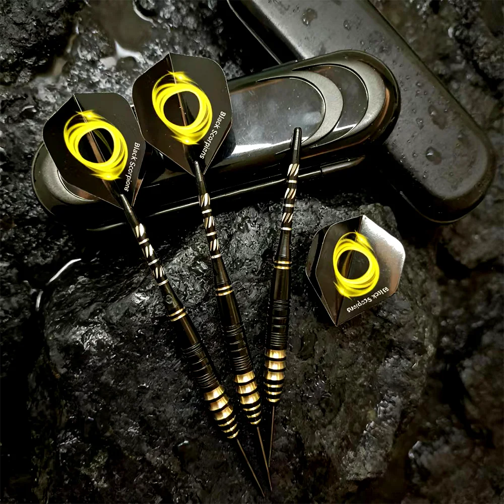 

Professional Hard Tip Darts SET 23g Brass Darts Indoor Entertainment Throwing Game with Beautiful Storage Box 3PCS/SET HBS