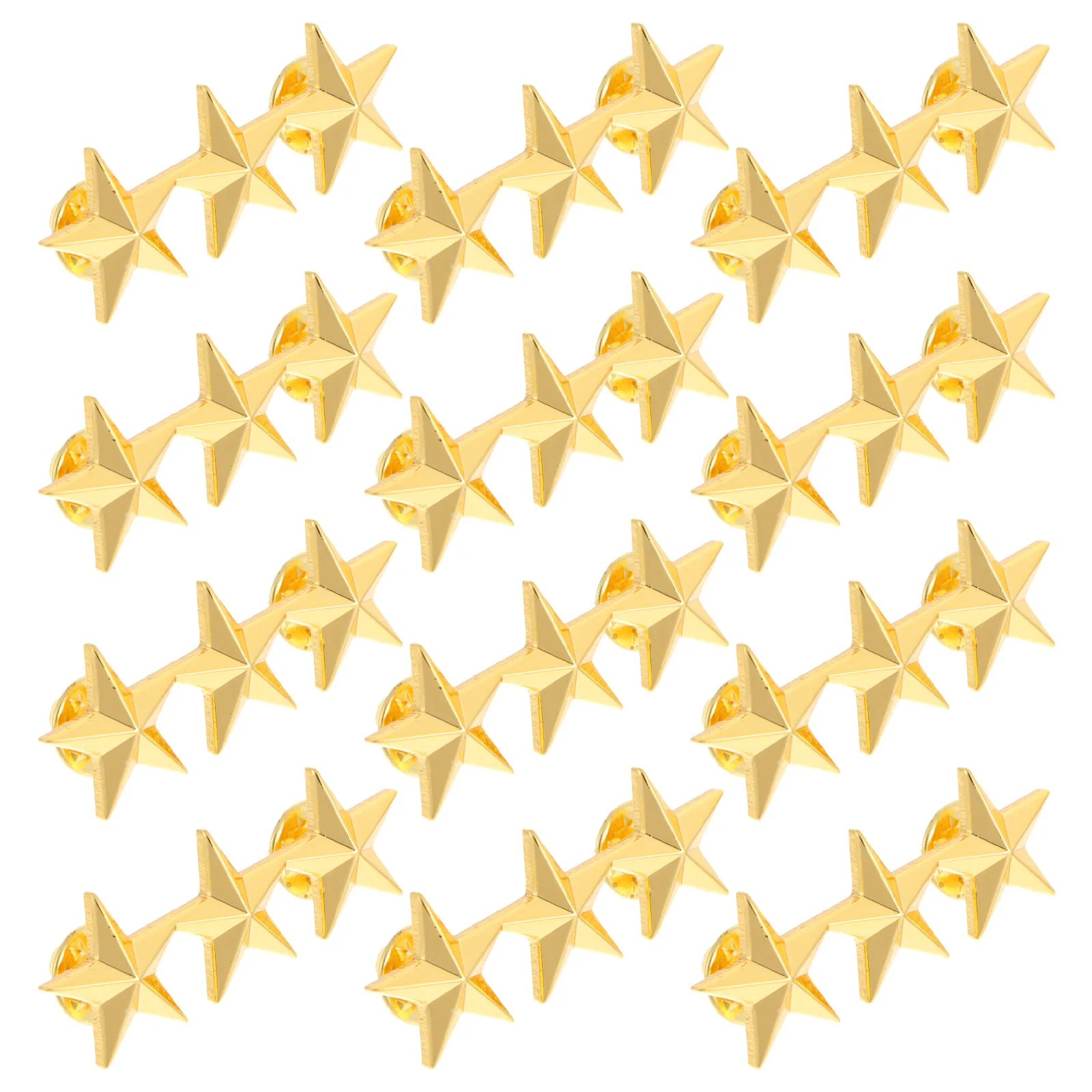 

12 Pcs Pins Badges Decorative Party Costume Decorations Lapel Pins for Straw Star Badges Hat Collar Zinc Alloy Party Accessories