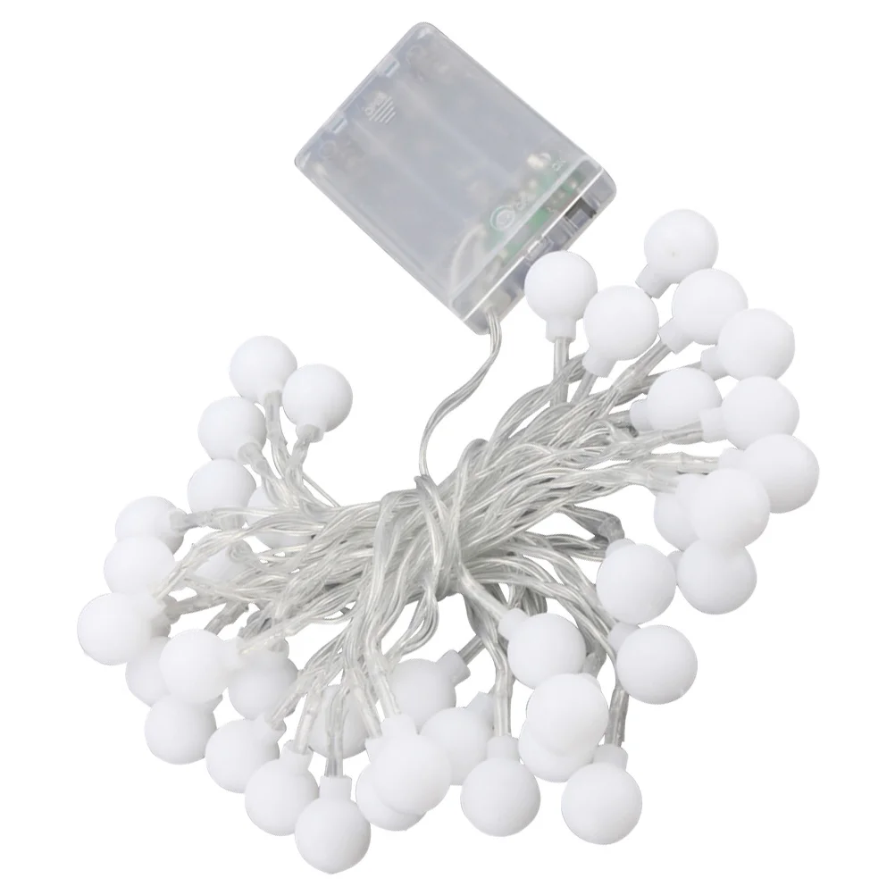 كرة مستديرة LED سلسلة ضوء البلاستيك مصباح معلق لقضاء عطلة غرفة الحفلات الديكور احتفالي ضوء قلادة رائعتين تخطيط الدعامة