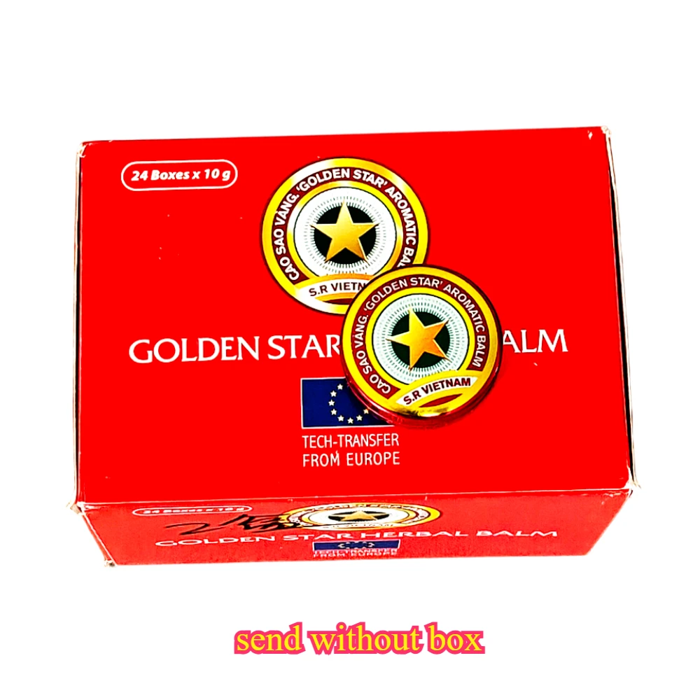 

10g Newest 3/6/12/24pcs Red Cao Xoa Vietnam Golden Star Summer Cooling Oil Menthol Balm Cao Sao Vang Escape From Tarkov Game