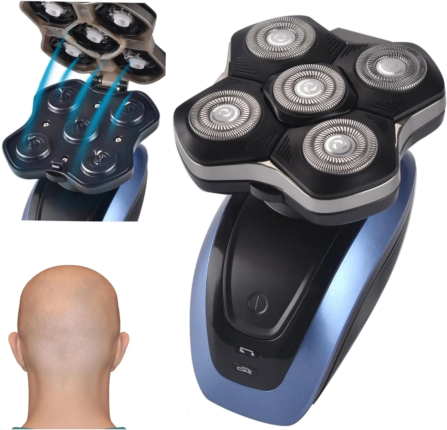 

Head Shaver for Bald Men,Electric Razor for Balder Men,Male Grooming Shave Machine,Wet Dry Face Beard Trimmer