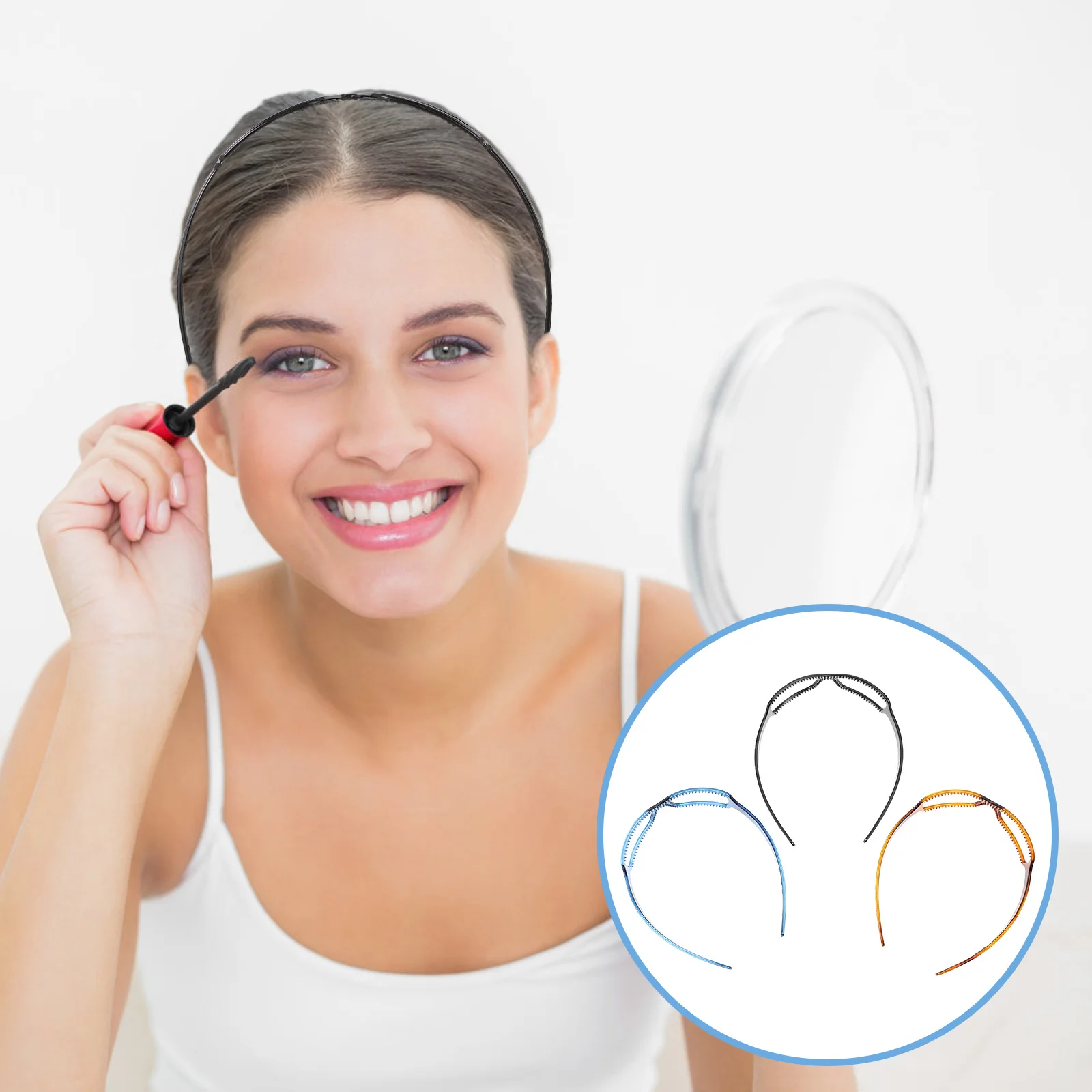 

3Pcs Artistic Glasses Headbands Durable Creative Hairbands Chic Hair Accessories for Beach Birthday Banquet Daily Use