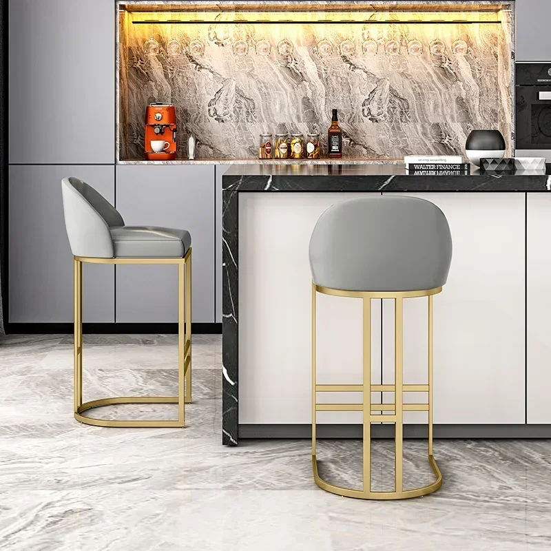 

High Pink Accent Bar Stools Reception Minimalist Luxury Kitchen Counter Stools Nordic Ergonomic Cadeiras Bar Furniture