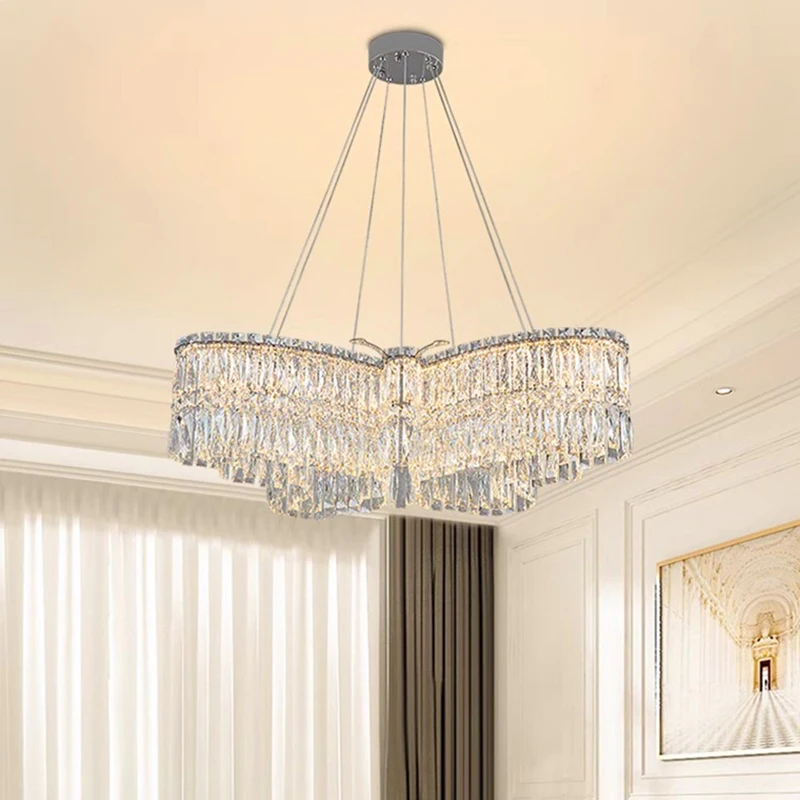 home decorationPendant lights, luxury crystal living room chandelier, dining room Pendant lamp, ceiling light, indoor lighting