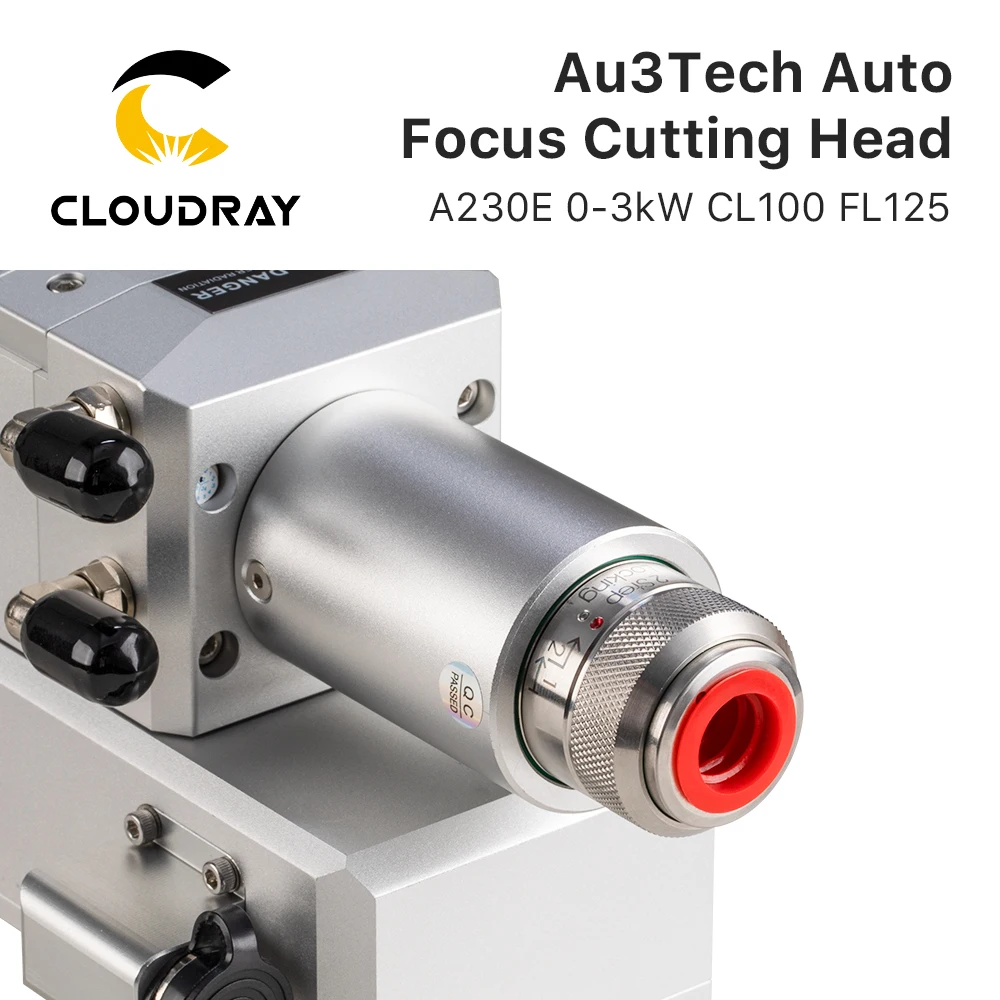 Imagem -03 - Cabeça de Alta Velocidade 03kw A230e Cl100 Fl125 do Laser do Corte do Metal do Foco Automático de Cloudray Au3tech para a Máquina de Corte