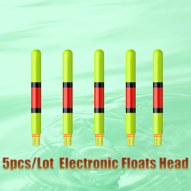 

5pcs/Lot Fishing Floats Upper Parts Rock Fishing Electric Night Light Luminous Bobbers Accessories Outdoor Sport