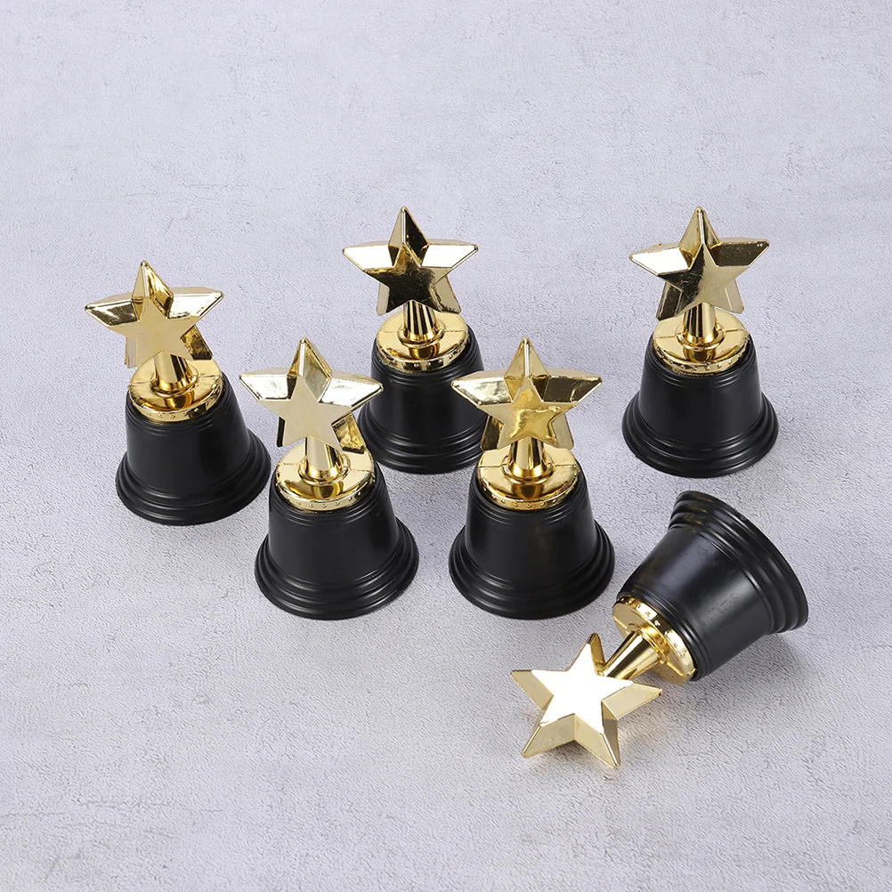 

Toyvian Christmas Gifts Mini Star Award Trophy Pack 12 Bulk Gold Trophies Kids Party Favors Competitions Ceremony Appreciation