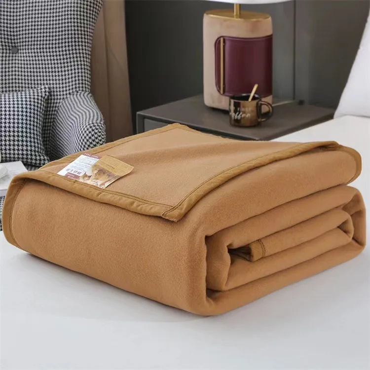 Wool Blanket Fleece Blanket 1.5x2.0m Sleeping Warm Comforter Blankets For Winter Adult Children Bedding Travel