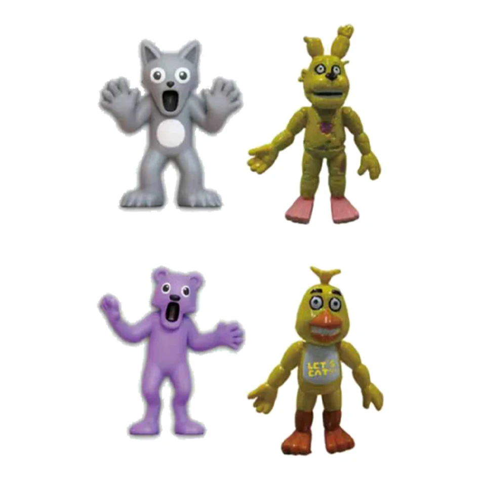 12pc/set 99 Nights in The Forest Figures Figurine Owl Goat Wolf Deer Monster Figurine PVC Collection Desktop Decoratie Model Toy