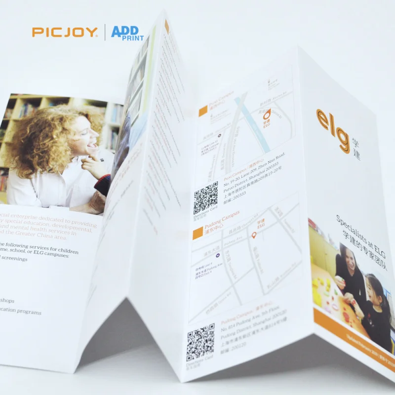 50 0.Zhang.Custom.Custom Tri-Fold Company Brochure High-Quality Printing Corporate and Institutional Promotion Digital Print