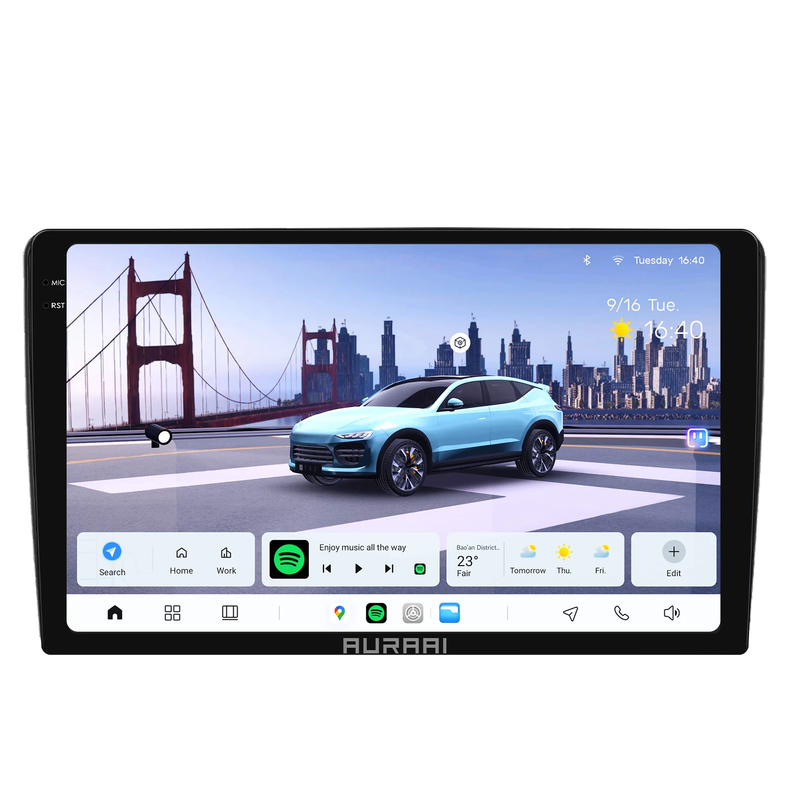 AURAAI 2K Android Auto-GPS-Bildschirm Wireless CarPlay für Kia Cee'd 2006 - 2012 Multimedia-Videoplayer ADAS 360-Grad-Kamera Navigation Stereo 7870 AI-Sprachsteuerung Head Unit 2DIN 4G Wifi BT RDS DSP