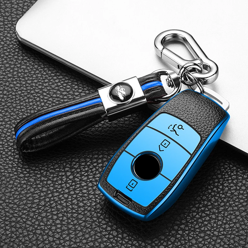 Car Key Cover Case Keychain For Mercedes Benz W177 W205 W213 W222 X167 AMG E200 E260 E S G Class GLC CLE CLA GLB GLS Shell Fob - view 5
