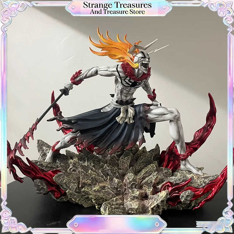 

New Bleach Ichigo Hollowfied Horn & Final Getsuga Tensho 23cm Anime Action Figure Statue Desktop Decoration Gift Ichigo Statue