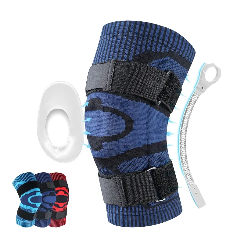 

2025 Best Selling Fashion Classic Multi Color Knitted Sports Knee Sleeves Compression Patella Support Basketball Cycling